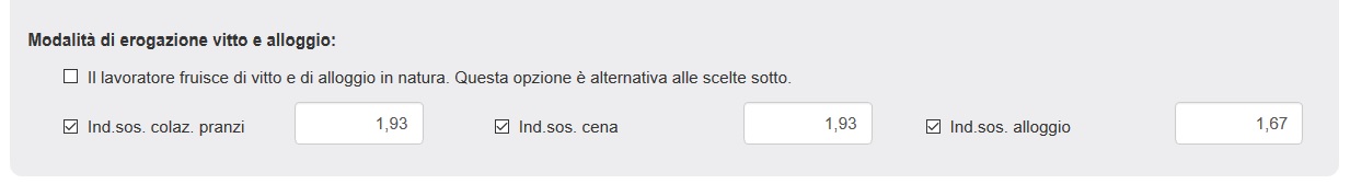 vitto alloggio colf e badanti in denaro